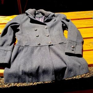 Grey pea coat
